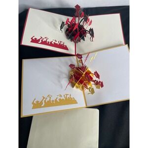 Set of 2 Graduation Pop-Up Card Caramella Bubble Greeting School Students New
